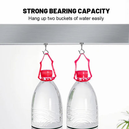 10/1Pcs Magnetic Hook Elastic Hook Press Household Magnetic Buckle Wholesale NdFeB Strong Magnet Keychain Magnet Hook Hardware