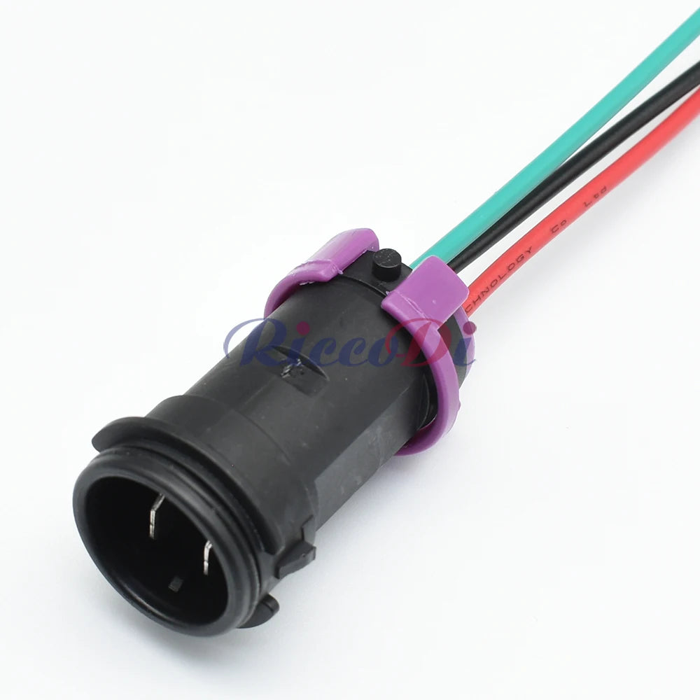 3-Pin Circular Waterproof Fog Lamp Socket Plug TE Connector 813972928 813972927 Male Female