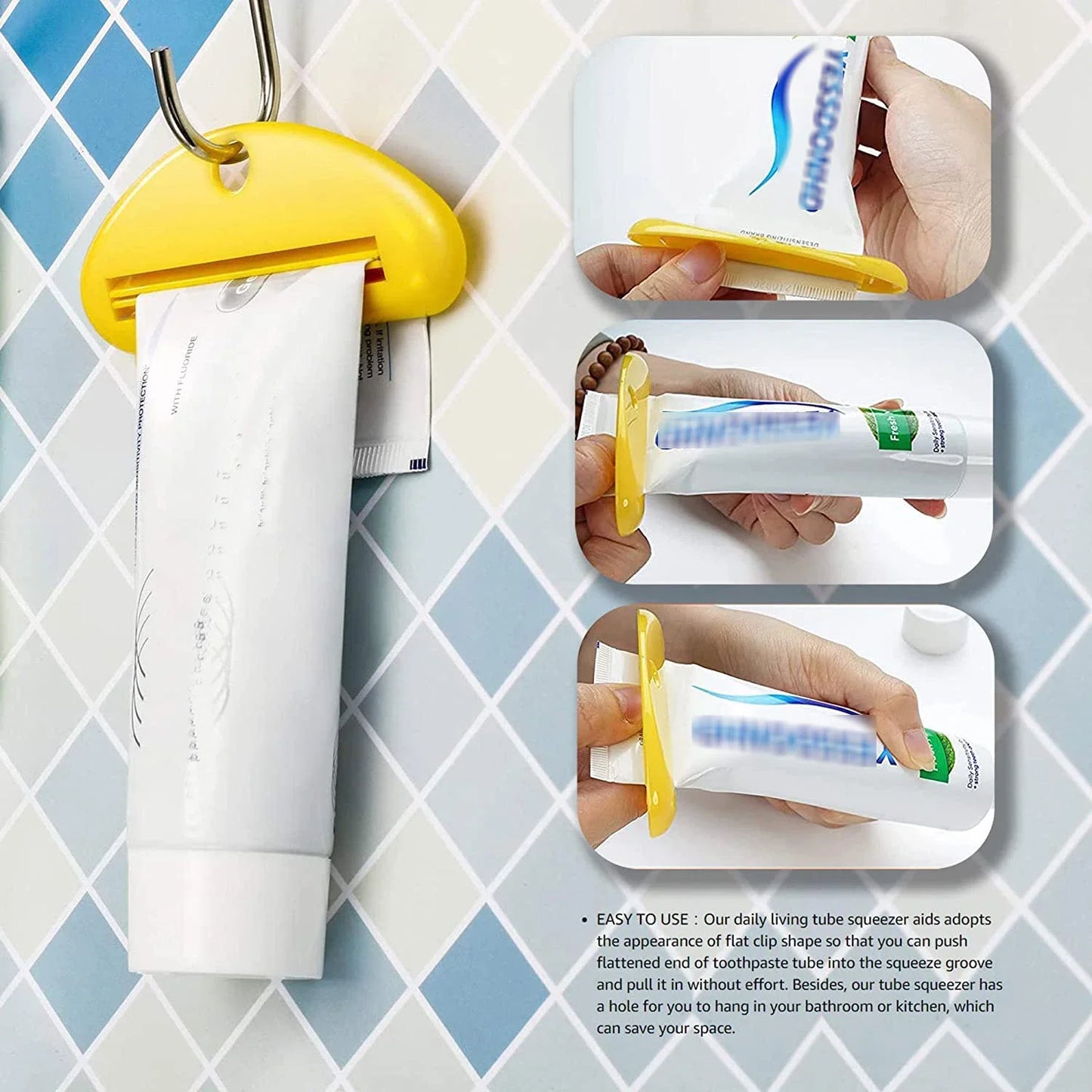 Toothpaste Squeezer Manual Tube Clip Multifunction Facial Cleanser Dispenser Bathroom Accessories