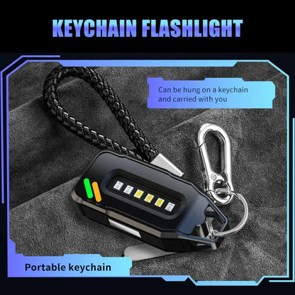 Portable LED Flashlights Rechargeable Work Light COB Magnetic Floodlight with Pen Clip Headlamp Outdoor Camping Fishing Torch