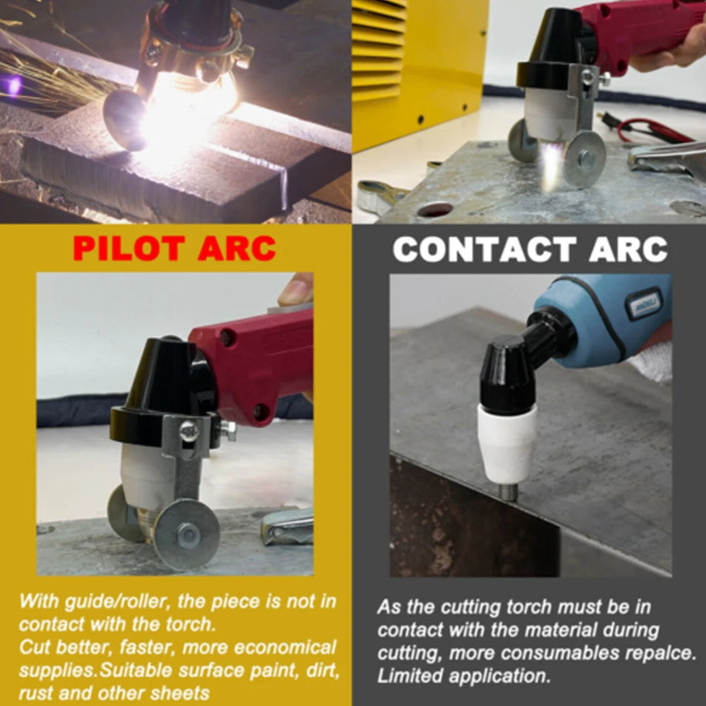 1 Set Cutter Cutting Air Plasma 4.5-5.0 Bar 4m Arc Cable Completed Electrode Guide Wheel Machine Nozzles