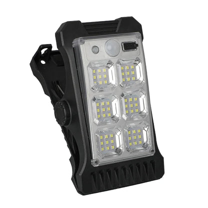 LED Solar Garden Lights Outdoor Solar Clip Light Motion Sensor Camping Lamp with 3 Mode Waterproof Fence Street Landscape