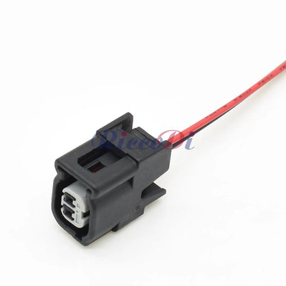 2-Pin 1mm Waterproof Female Connector DJ70210H-1-21 with Terminals & 15cm Wires Automotive