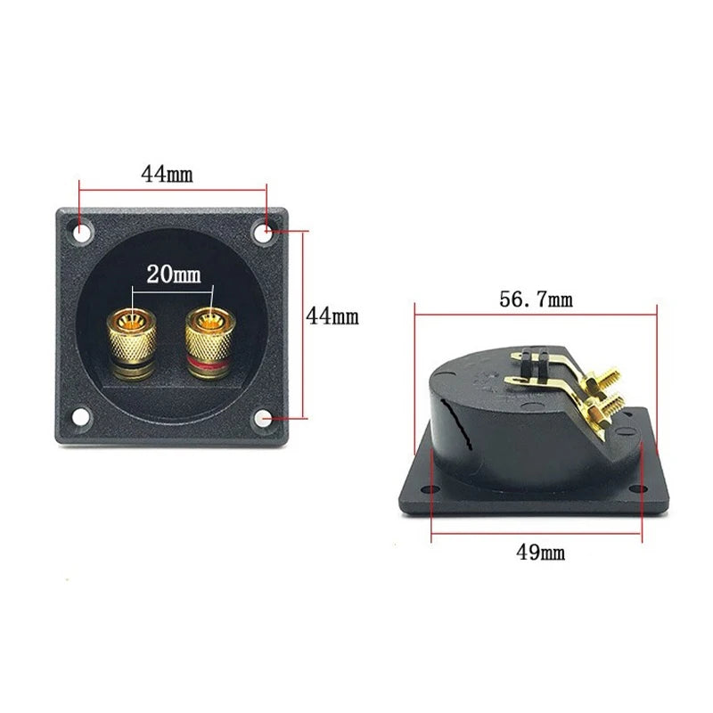 New Car Stereo Ser Box Terminal Round Spring Cup Connector Subwoofer Plug Ser Terminal Cup Round Spring Cup Subwoofer Plug