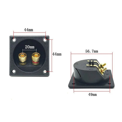 New Car Stereo Ser Box Terminal Round Spring Cup Connector Subwoofer Plug Ser Terminal Cup Round Spring Cup Subwoofer Plug