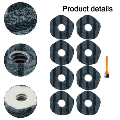 Daily Maintenance 13.5*13 Cm Robot Vacuum Pads Easy Install Vacuum Cleaner Pads Vacuumcleaner Versatile Pack Options