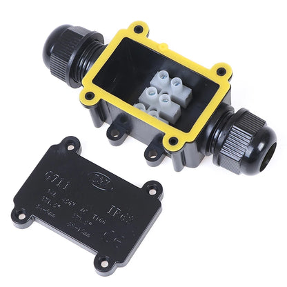2 Way Waterproof Junction Box IP68 for Outdoor Lighting Cable