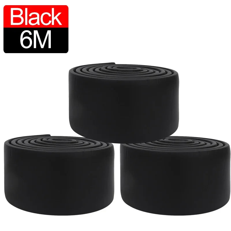 6/2M Waterproof enclosure Self adhesive Skirting Line 3D Wall Sticker Thickened Anti-collision Decoration Kid's Corner Line