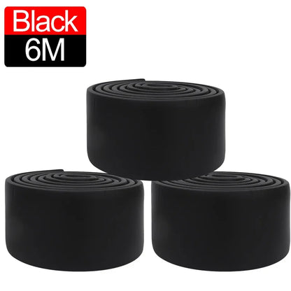 6/2M Waterproof enclosure Self adhesive Skirting Line 3D Wall Sticker Thickened Anti-collision Decoration Kid's Corner Line