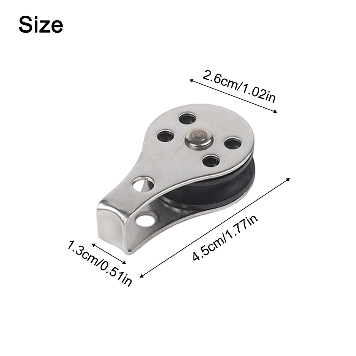 Gear Outdoor Pulley Set Stainless Steel Stainless Steel Pulleys Rust Resistant Material Smooth Operation System