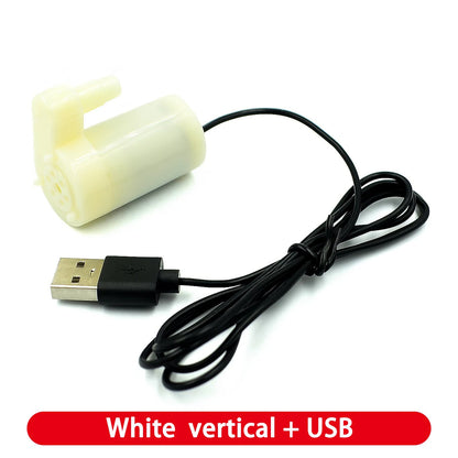 Silent Mini Submersible Water Pump DC 3V-5V for USB or Mobile Cooling