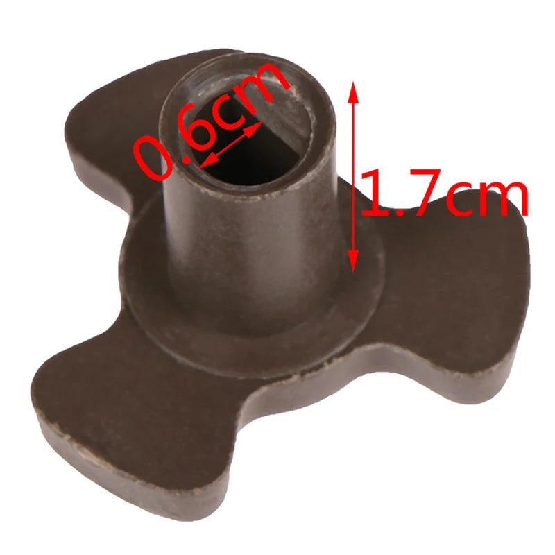 2Pcs Microwave Oven Turntable Roller Guide – 17mm Tray Support Coupler for Turntable Shaft Replacement