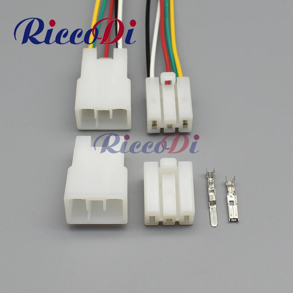 5 Pin Motorcycle AC Assembly Connector 172494-1 DJ7052-3 6.3mm Unsealed Male Female