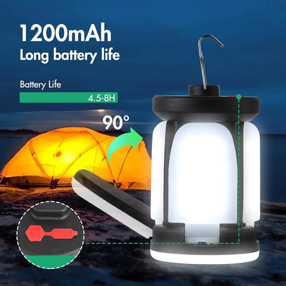 Solar Outdoor Light Camping Lights Charging Emergency Lighting Tent Light Ultra Long Battery Life Folding Hanging Camping Lights