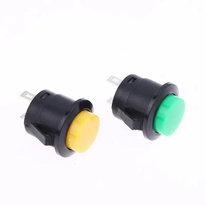 New 5/10Pcs Momentary Push Button Switch R13-507 16mm Round Switch 2Pins ON-OFF Self-res Panel Mounting