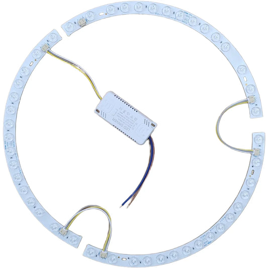 Curved LED Strip 38cm Curved Fan Light LED Strip Three-Color Changing Magnetic Mount 36W For 38cm Diameter Fan Lights