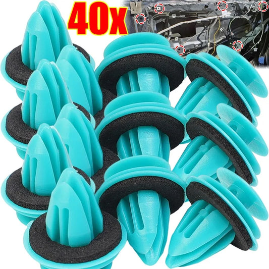 Green Nylon Retaining Clip for Toyota Bumper Door Buckle Car Interior Accessories Auto Vehicle Retainer Fastener Rivet 40/20pcs