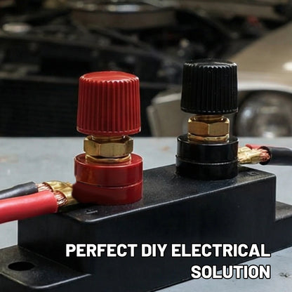 M6 100A Terminal Block Binding Post Copper Power Connector Red Black