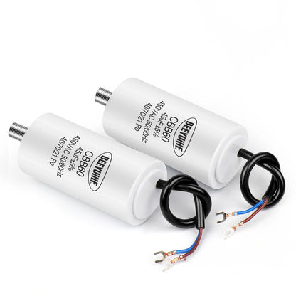CBB60 Motor Run Capacitor 450V 4µF–100µF for Water Pumps and Air Pumps