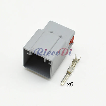 6 Pin 2.8 Series Automotive Connector 7282-6466-40 7283-6466-40 Wire Harness Plastic Housing Male Female Socket