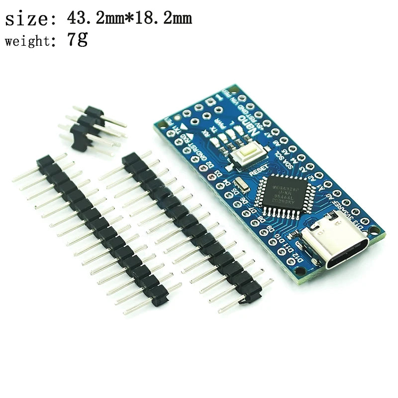 CH340 Nano 3.0 Controller Board ATmega328P with Type-C / Micro USB for Arduino Nano