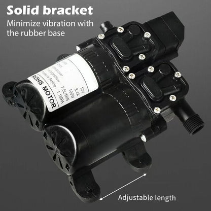 12V Electric Booster Pump — Self-Priming Water Pump for Garden Watering, Car Washer, Boat, Caravan &amp; Shower