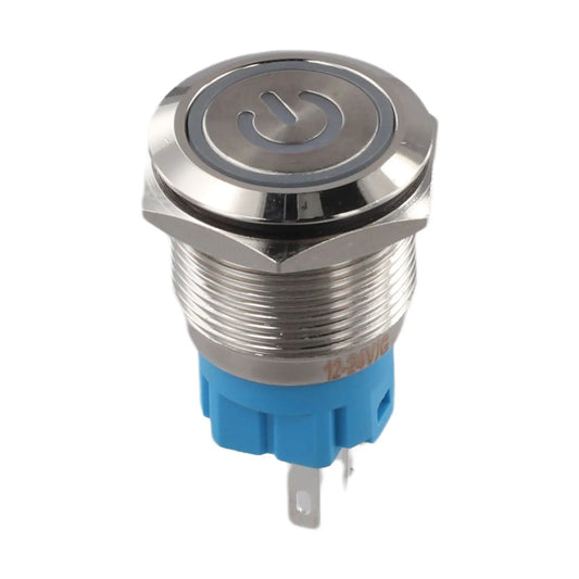 Control Systems Yellow Light Momentary Button Switch 12-24V Momentary Push Button Compact Push Button IP66 Push Button