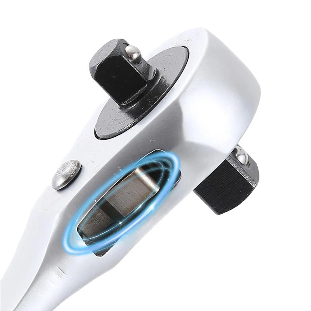 1pcs Quick-action Ratchet Wrench Dual-Ended 12 & 38 Ratchet Wrench For Aircraft Maintenance Wrench Manual Tools