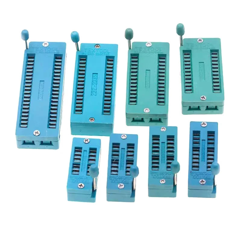 2.54mm DIP ZIF IC Socket Test Solder Type Universal IC Locking Socket