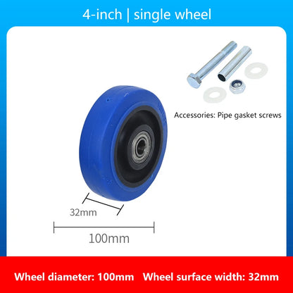 New New 3/4/5Inches Wear-resistant Replacement Caster Wheel For Heavy Furniture Industrial Equipment Trolley Accessories
