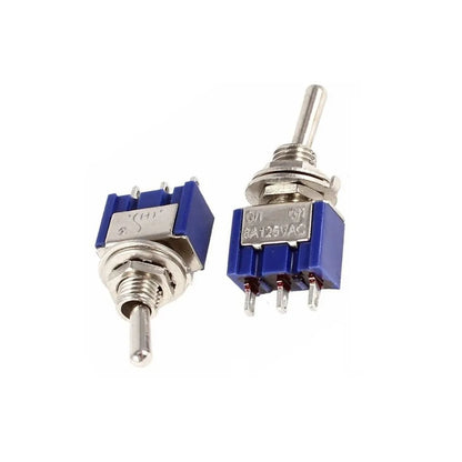 10pcs Miniature MTS-102 SPDT ON-ON For Toggle Switches 3-Pin Electrical Components for Use in 6A 125VAC Circuits