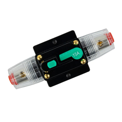 Car Boat 10A to 100A AMP Circuit Breaker Fuse Reset for 12V 24V 48V DC with Waterproof Housing and Manual Reset for Overload