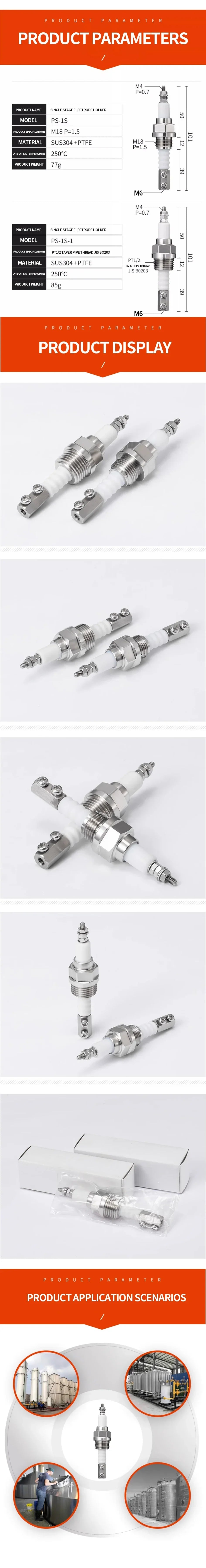 High Temperature High Pressure Boiler Electrode Water Level Sensor BS-1 PS-1S Probe Extendable Liquid Level Monitor
