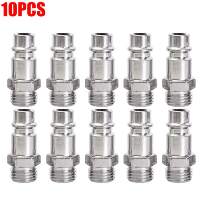 30/5PCS Pneumatic Quick Coupling Connector – European Standard EU Air Compressor Fitting with BSP Male Thread Coupler