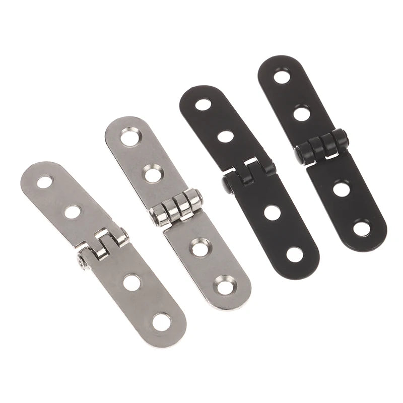 2pcs 180 Degree Screw-On Hinges For Sewing Machine Cabinet Door Hinge  Foldable Hinge Flap Furniture Hardware Accessories