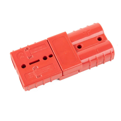 50A Anderson Plug Connector 600V Grey Red Straight Plug for Solar Cable, Ships Yachts RVs, 6AWG