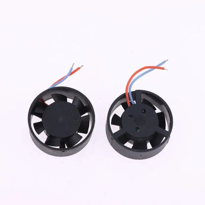 DC6-12V 40mA Automotive LED Headlamp Lens Cooling Fan 29mm Diameter 10pcs
