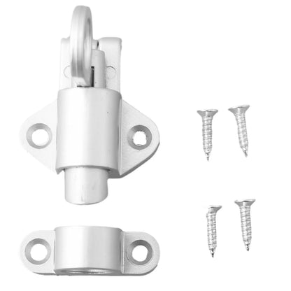 New Latch Bolt Garden Home Pull ring Bounce Gate Door Pull Ring Bounce Hardware Tool Useful Aluminum Alloy Screws