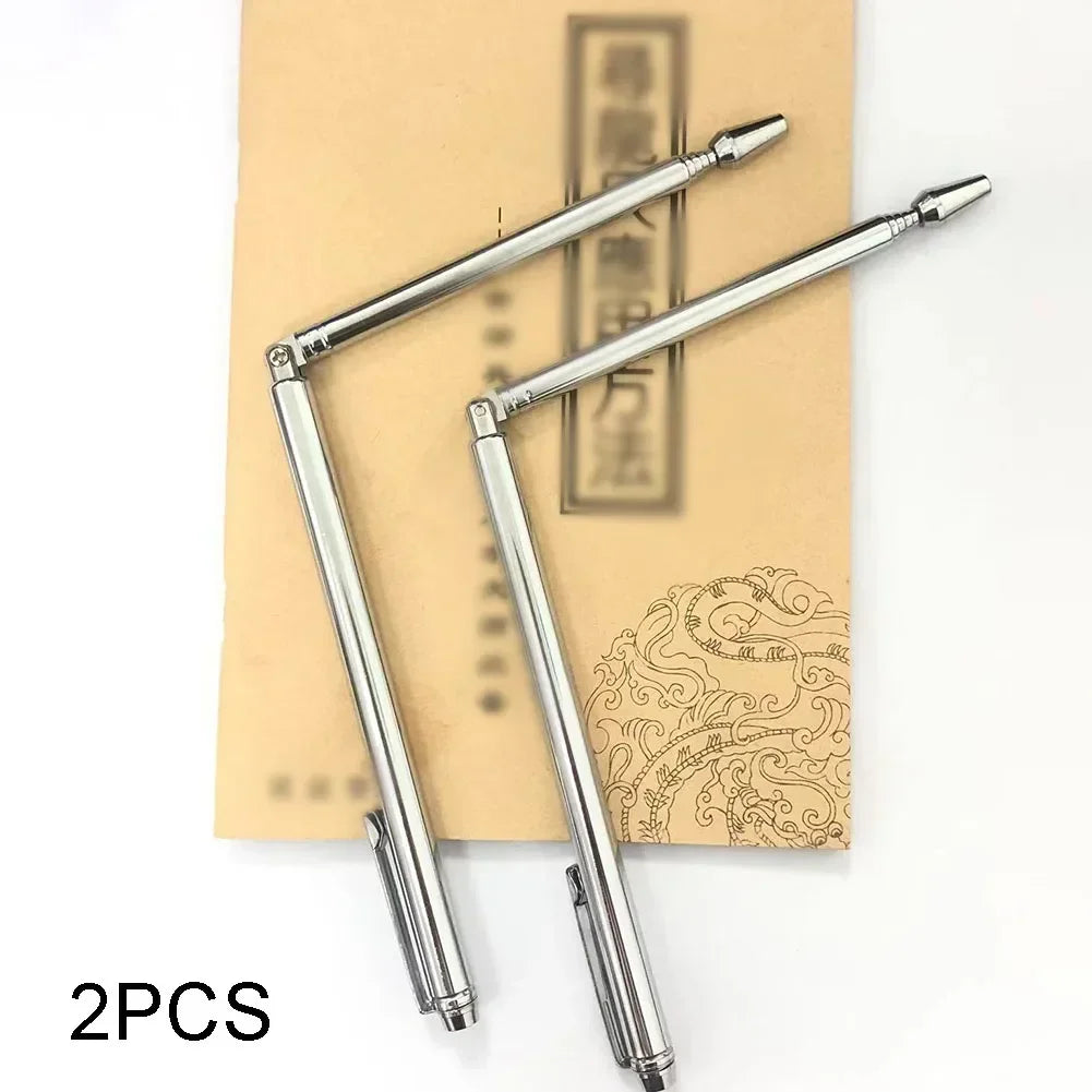 2PCS 99.9% Copper Detector Metal Detector Rod For Water Treasure Finding Tools Divining Copper Probing Rod 150MM±5MM Gathering