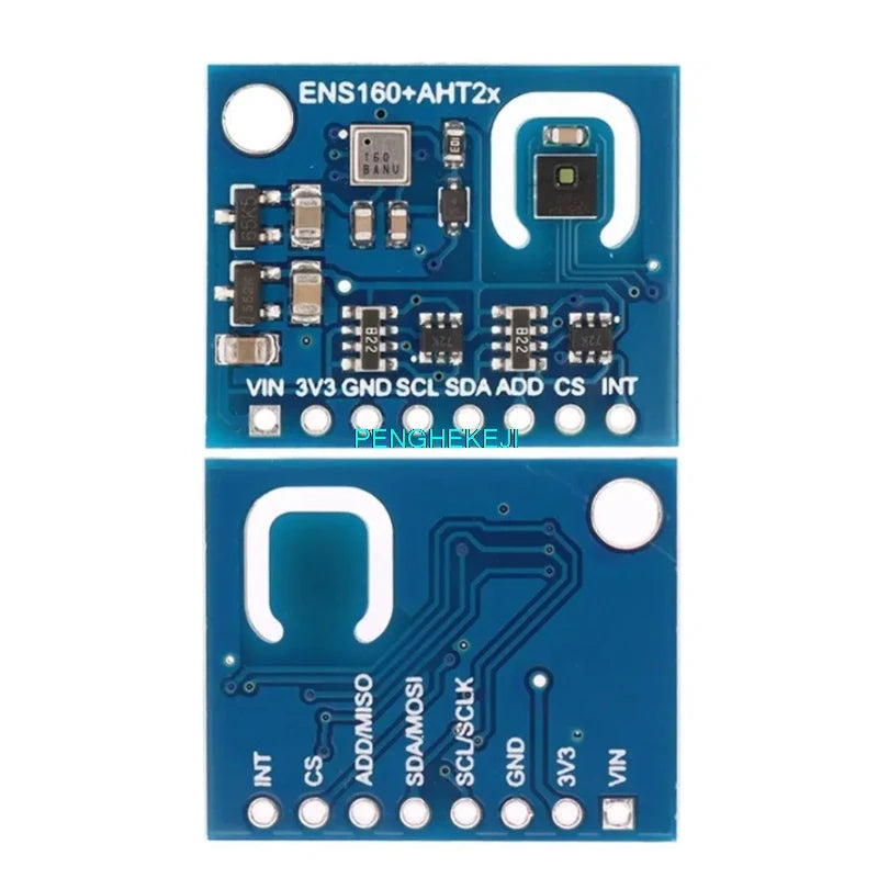 ENS160 AHT21 CO2 eCO2 TVOC Air Quality and Temperature Humidity Sensor Module
