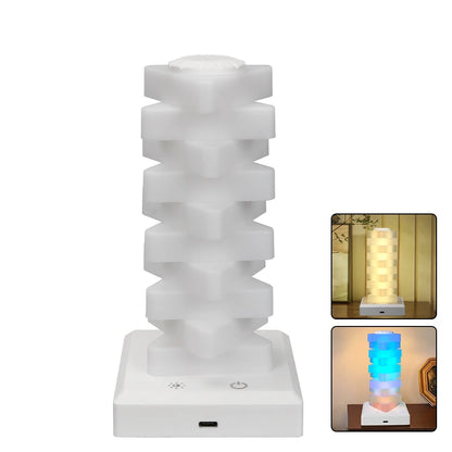 RGB 16 Color Charging Night Light Dazzling Bedroom Bedside Atmosphere Light Decor LED Light DIY Assembly Creative Gift Desk Lamp