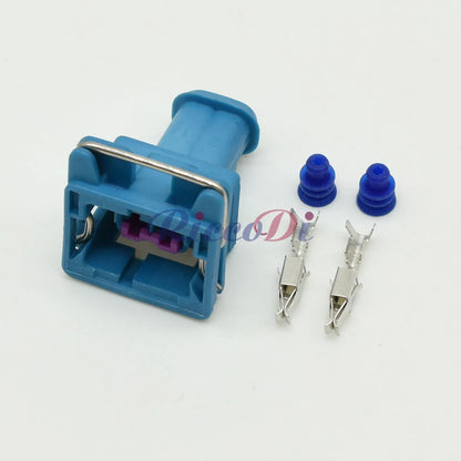DJ7024YD-3.5-21 2-Pin 3.5mm Waterproof Automotive Connector Plug with Terminals