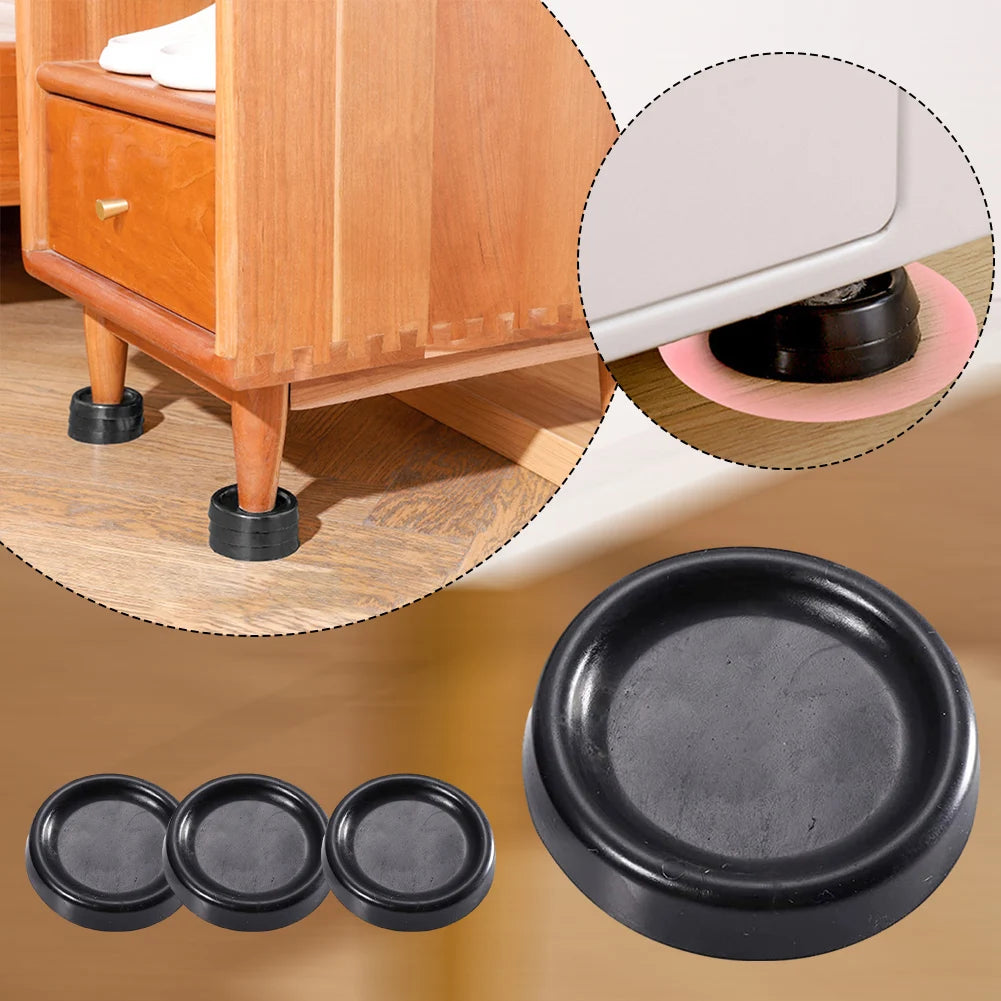 Rubber Non Slip Anti Vibration Feet for Washing Machines and Dryers Set of 4 Pads to Reduce Noise and Avoid Floor Scratches