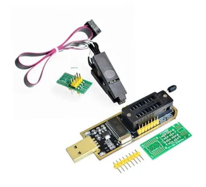 SOIC8/SOP8 Test Clip for EEPROM 93CXX/24CXX/25CXX with CH341 USB Programmer Module