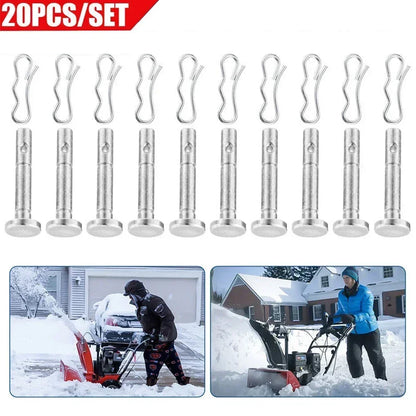Shear Pins #738-04124A And Cotter Pins For Snowblower Set Metal 1/4" X 1-1/2" Snowblower Set Accessories