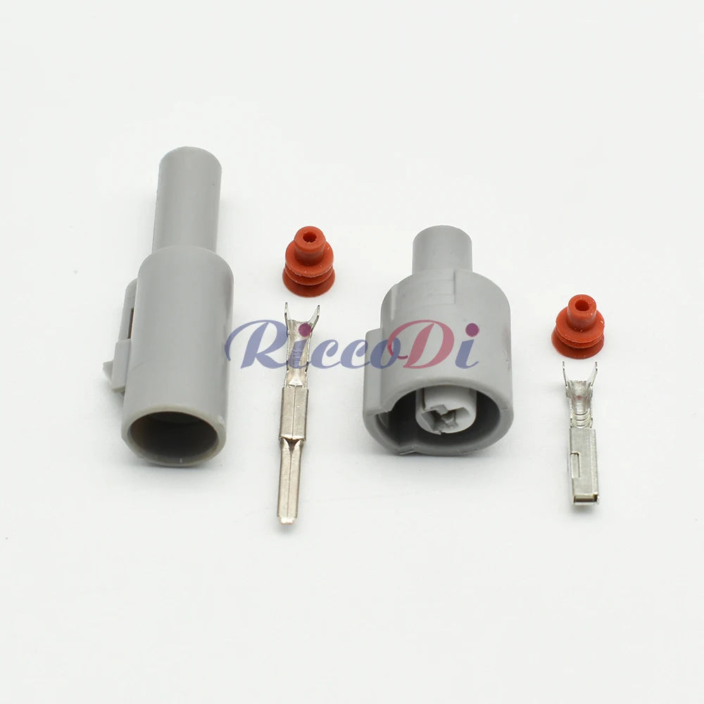 1 Pin Grey Automotive Wiring Harness Connector Male and Female Waterproof Sensor Plug Compatible with DJ7011Y-2.2-11 / 21 for Honda