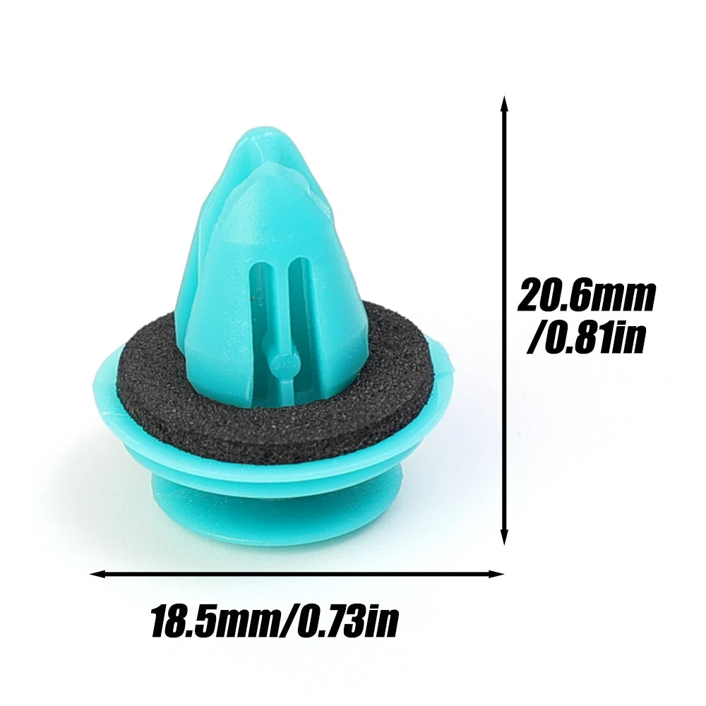 Green Nylon Retaining Clip for Toyota Bumper &amp; Door — Auto Vehicle Retainer Fastener Rivet 20/40pcs