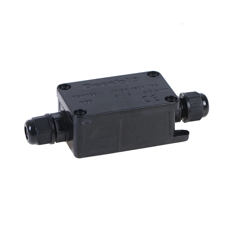 1/2sets 450V 2Way IP66 Outdoor Waterproof Cable Connector Junction Box With Terminal