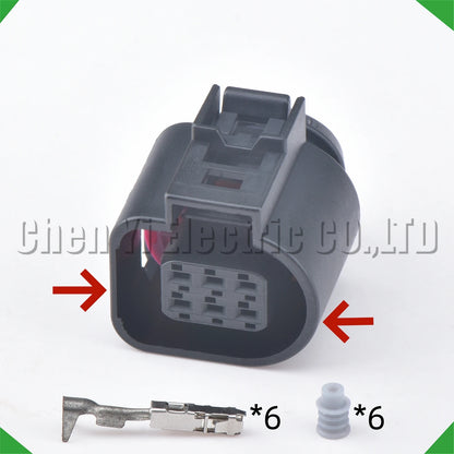 6 Pin Auto Temp Sensor Reversing Radar Throttle Valve Connector Injection Plug 42121700 3B0973813 1J0973713 4H0973713 5N1973206