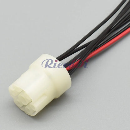 DJ3071-1.5/3.5-11 / DJ3071-1.5/3.5-21 White Automotive 7-Pin Composite Connector — Male Female with 15cm Pre-wired Harness